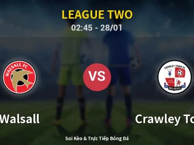 Kết Quả: Walsall 0-0 Crawley Town – Highlight & Bàn Thắng | League Two