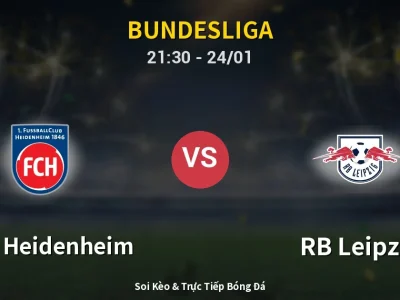 Soi Kèo 1. FC Heidenheim vs RB Leipzig – 21:30 24/01 | Nhận Định, Dự Đoán Tỷ Số