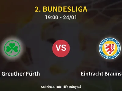 🔴 Trực Tiếp: SpVgg Greuther Fürth 0-0 Eintracht Braunschweig – Link Xem 2. Bundesliga (Full HD)