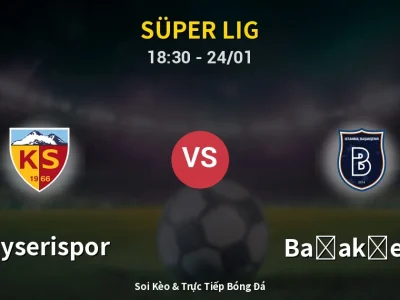 🔴 Trực Tiếp: Kayserispor 0-0 Başakşehir – Link Xem Süper Lig (Full HD)
