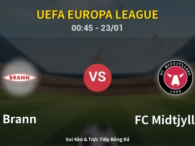 Kết Quả: Brann 3-3 FC Midtjylland – Highlight & Bàn Thắng | UEFA Europa League