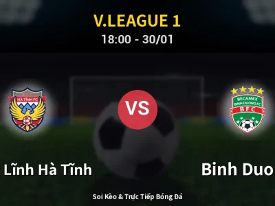 Kết Quả: Hồng Lĩnh Hà Tĩnh 0-0 Binh Duong – Highlight & Bàn Thắng | V.League 1