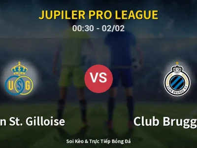 Kết Quả: Union St. Gilloise 1-0 Club Brugge KV – Highlight & Bàn Thắng | Jupiler Pro League