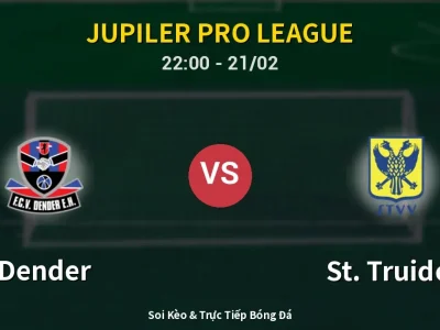 🔴 Trực Tiếp: Dender 1-0 St. Truiden – Link Xem Jupiler Pro League (Full HD)