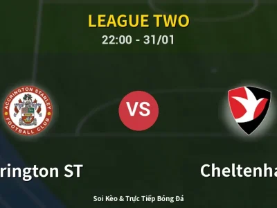 Soi Kèo Accrington ST vs Cheltenham – 22:00 31/01 | Nhận Định, Dự Đoán Tỷ Số