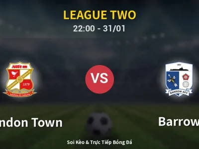 Soi Kèo Swindon Town vs Barrow – 22:00 31/01 | Nhận Định, Dự Đoán Tỷ Số