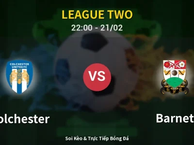 🔴 Trực Tiếp: Colchester 0-0 Barnet – Link Xem League Two (Full HD)