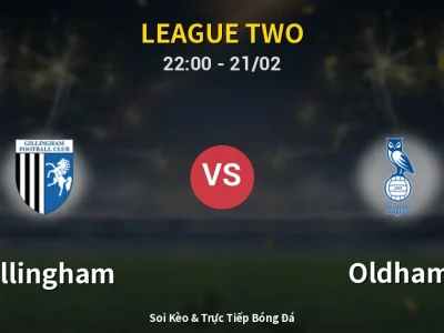 🔴 Trực Tiếp: Gillingham 0-2 Oldham – Link Xem League Two (Full HD)
