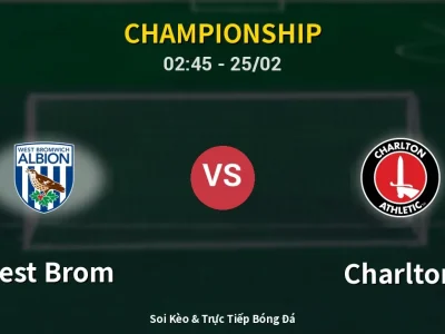Kết Quả: West Brom 1-1 Charlton – Highlight & Bàn Thắng | Championship