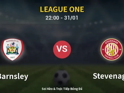 Soi Kèo Barnsley vs Stevenage – 22:00 31/01 | Nhận Định, Dự Đoán Tỷ Số