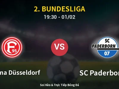 🔴 Trực Tiếp: Fortuna Düsseldorf 0-1 SC Paderborn 07 – Link Xem 2. Bundesliga (Full HD)