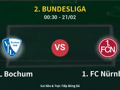 Kết Quả: VfL Bochum 1-1 1. FC Nürnberg – Highlight & Bàn Thắng | 2. Bundesliga