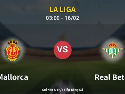 Kết Quả: Mallorca 1-2 Real Betis – Highlight & Bàn Thắng | La Liga
