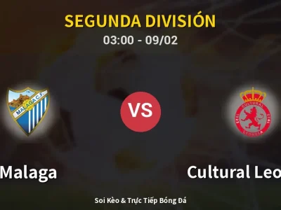 Kết Quả: Malaga 2-1 Cultural Leonesa – Highlight & Bàn Thắng | Segunda División