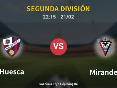 🔴 Trực Tiếp: Huesca 0-0 Mirandes – Link Xem Segunda División (Full HD)