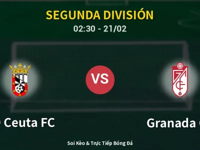 Kết Quả: AD Ceuta FC 2-1 Granada CF – Highlight & Bàn Thắng | Segunda División