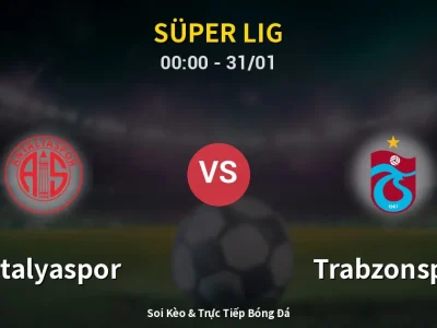 Kết Quả: Antalyaspor 1-1 Trabzonspor – Highlight & Bàn Thắng | Süper Lig