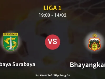 🔴 Trực Tiếp: Persebaya Surabaya 0-2 Bhayangkara FC – Link Xem Liga 1 (Full HD)