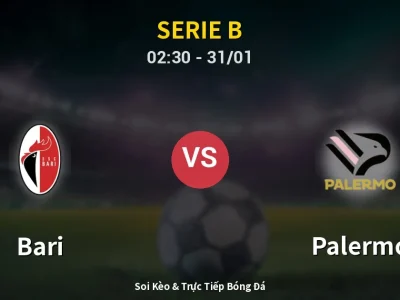 Kết Quả: Bari 0-3 Palermo – Highlight & Bàn Thắng | Serie B