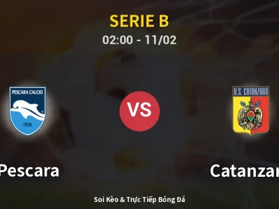 Kết Quả: Pescara 0-2 Catanzaro – Highlight & Bàn Thắng | Serie B