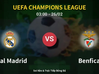 Kết Quả: Real Madrid 2-1 Benfica – Highlight & Bàn Thắng | UEFA Champions League