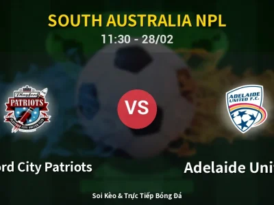 Kết Quả: Playford City Patriots 4-2 Adelaide United II – Highlight & Bàn Thắng | South Australia NPL