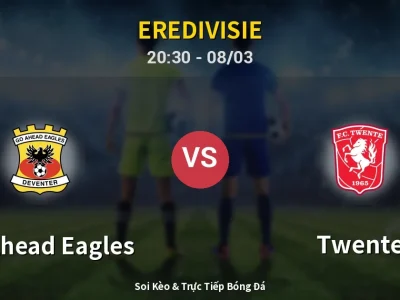 🔴 Trực Tiếp: GO Ahead Eagles 0-1 Twente – Link Xem Eredivisie (Full HD)