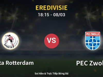 Kết Quả: Sparta Rotterdam 1-1 PEC Zwolle – Highlight & Bàn Thắng | Eredivisie