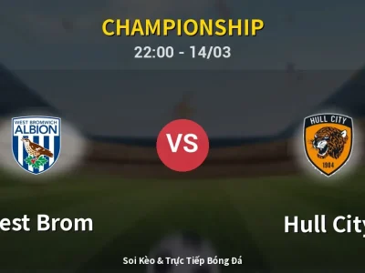 🔴 Trực Tiếp: West Brom 1-0 Hull City – Link Xem Championship (Full HD)