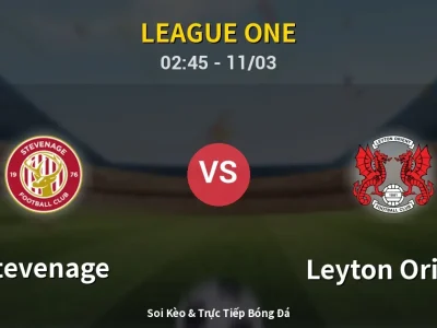 Kết Quả: Stevenage 1-2 Leyton Orient – Highlight & Bàn Thắng | League One