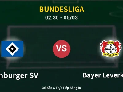 Kết Quả: Hamburger SV 0-1 Bayer Leverkusen – Highlight & Bàn Thắng | Bundesliga