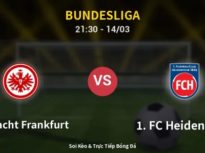 🔴 Trực Tiếp: Eintracht Frankfurt 0-0 1. FC Heidenheim – Link Xem Bundesliga (Full HD)