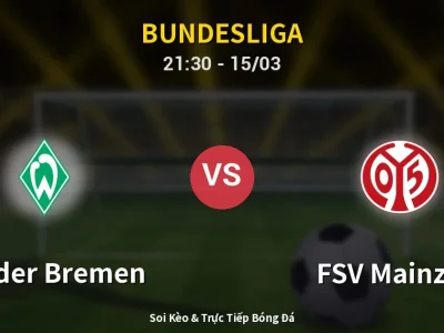 Soi Kèo Werder Bremen vs FSV Mainz 05 – 21:30 15/03 | Nhận Định, Dự Đoán Tỷ Số