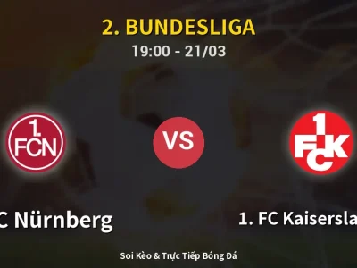 Soi Kèo 1. FC Nürnberg vs 1. FC Kaiserslautern – 19:00 21/03 | Nhận Định, Dự Đoán Tỷ Số