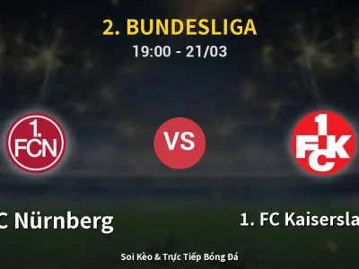 Kết Quả: 1. FC Nürnberg 3-0 1. FC Kaiserslautern – Highlight & Bàn Thắng | 2. Bundesliga