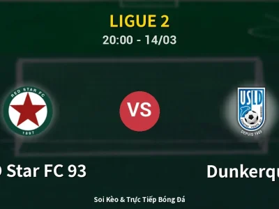 Kết Quả: RED Star FC 93 1-0 Dunkerque – Highlight & Bàn Thắng | Ligue 2