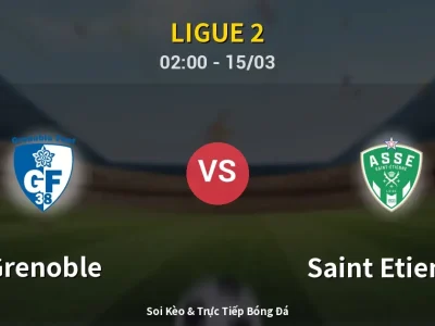 Kết Quả: Grenoble 0-0 Saint Etienne – Highlight & Bàn Thắng | Ligue 2