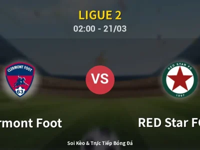 Kết Quả: Clermont Foot 0-1 RED Star FC 93 – Highlight & Bàn Thắng | Ligue 2