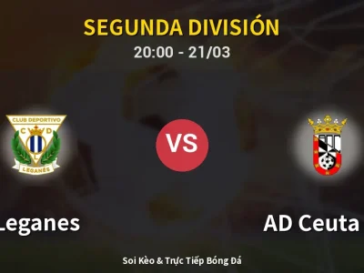 🔴 Trực Tiếp: Leganes 1-1 AD Ceuta FC – Link Xem Segunda División (Full HD)