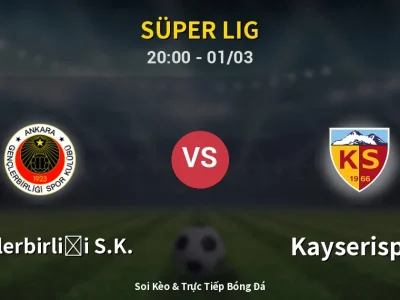 Kết Quả: Gençlerbirliği S.K. 0-0 Kayserispor – Highlight & Bàn Thắng | Süper Lig