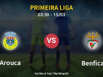 🔴 Trực Tiếp: Arouca 1-1 Benfica – Link Xem Primeira Liga (Full HD)