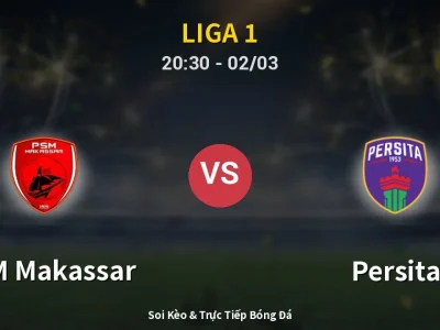 Kết Quả: PSM Makassar 2-4 Persita – Highlight & Bàn Thắng | Liga 1