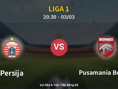 Kết Quả: Persija 2-2 Pusamania Borneo – Highlight & Bàn Thắng | Liga 1