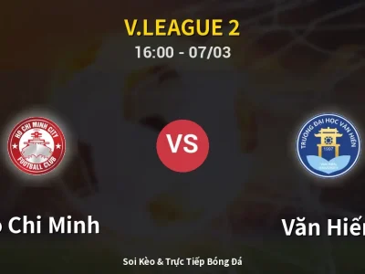Kết Quả: Ho Chi Minh 0-0 Văn Hiến – Highlight & Bàn Thắng | V.League 2