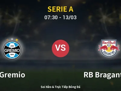 Kết Quả: Gremio 1-1 RB Bragantino – Highlight & Bàn Thắng | Serie A