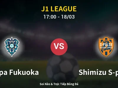 Soi Kèo Avispa Fukuoka vs Shimizu S-pulse – 17:00 18/03 | Nhận Định, Dự Đoán Tỷ Số