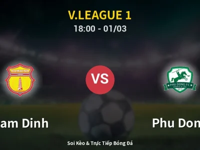 Kết Quả: Nam Dinh 3-2 Phu Dong – Highlight & Bàn Thắng | V.League 1