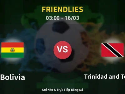 Kết Quả: Bolivia 3-0 Trinidad and Tobago – Highlight & Bàn Thắng | Friendlies