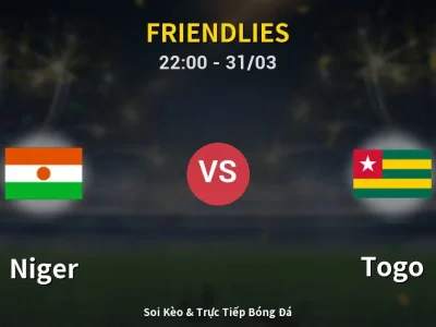 Soi Kèo Niger vs Togo – 22:00 31/03 | Nhận Định, Dự Đoán Tỷ Số