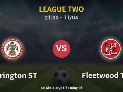 Soi Kèo Accrington ST vs Fleetwood Town – 21:00 11/04 | Nhận Định, Dự Đoán Tỷ Số